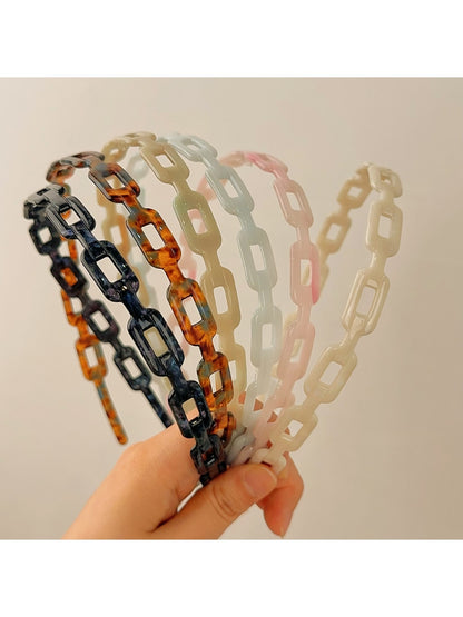 Gifty - Acetate Chain Link Irregular Shape Headband