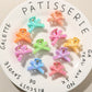 Beau - Glossy Plastic Bow Detail Side Hair Claw Clip