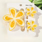 Beau - 3 Pack Plumeria Hair Clips Set