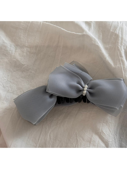 Beau - Layered Double Bow Banana Clip