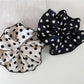 Gifty - Solid Polka Dot Ruffle Scrunchie