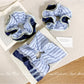 Gifty - Blue Striped Hair Ties
