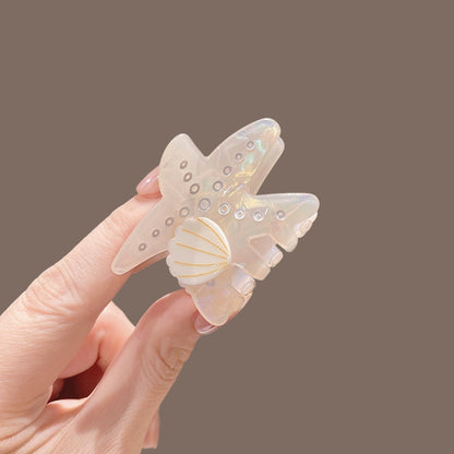 Beau - Sweet Style Star Form PVC Alloy Claw Clip