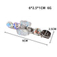 Beau bear hair clip displayed with natural lighting on wooden surface