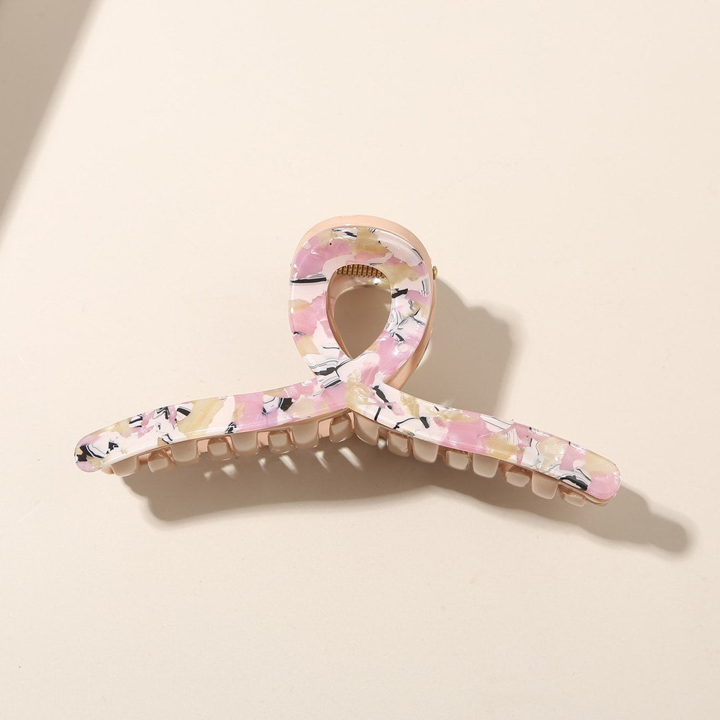 Beau - Geometric Line Acetate Fiber Hair Claw Clip