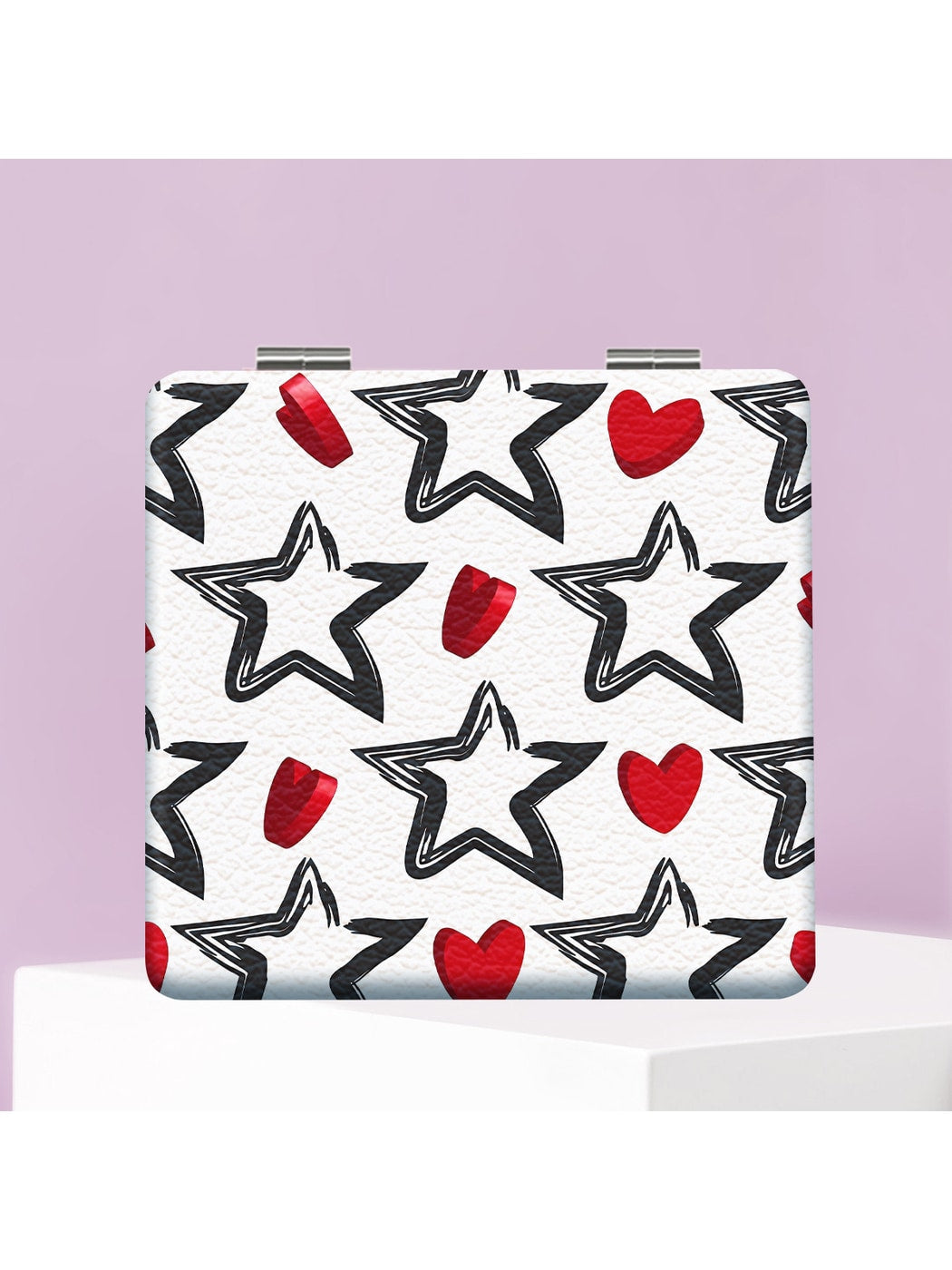 Mirroray - Y2K Star Print Compact Folding Mirror