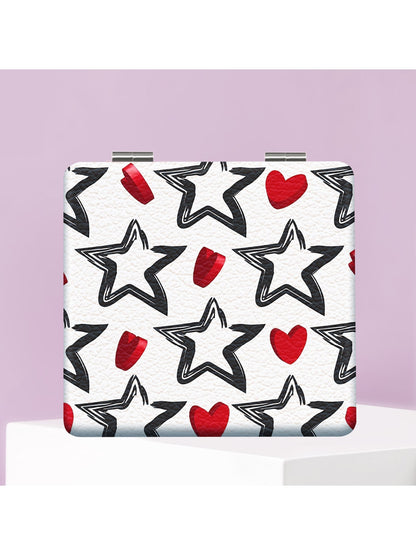 Mirroray - Y2K Star Print Compact Folding Mirror