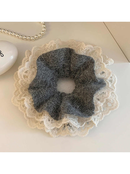 Gifty - Lace Knitted Hair Scrunchie