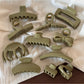 Beau - Glossy Sculpted Plastic Hair Styling Claw Clip