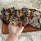 Gifty - Vintage Floral Print Mesh Fabric Scrunchie