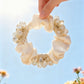 Gifty - Elegant Sparkly White Bead Scrunchie