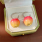 Earedge - Cute Fruit Inspired Apple Shape Stud Earrings