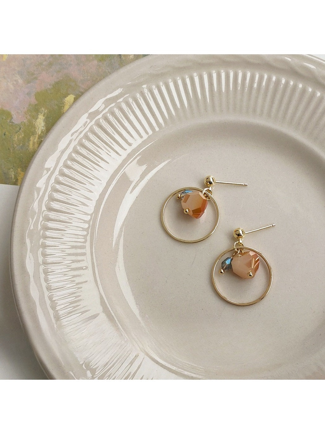 Earedge - Sparkling Glass Crystal Earrings