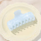 Beau - Marbled Plastic Flat Profile Hair Claw Clip