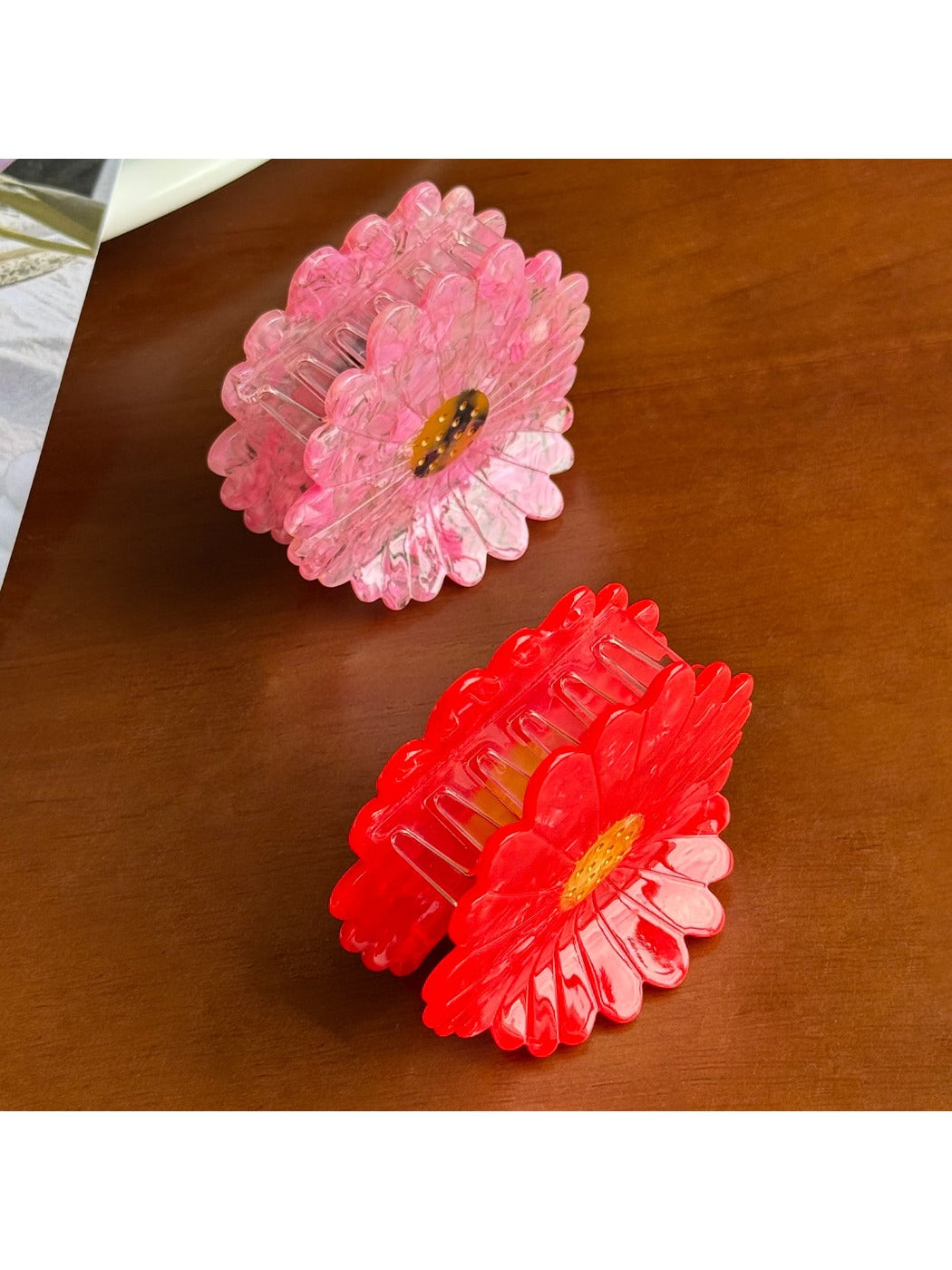 Beau - Daisy Sunflower Hair Clips Acetate