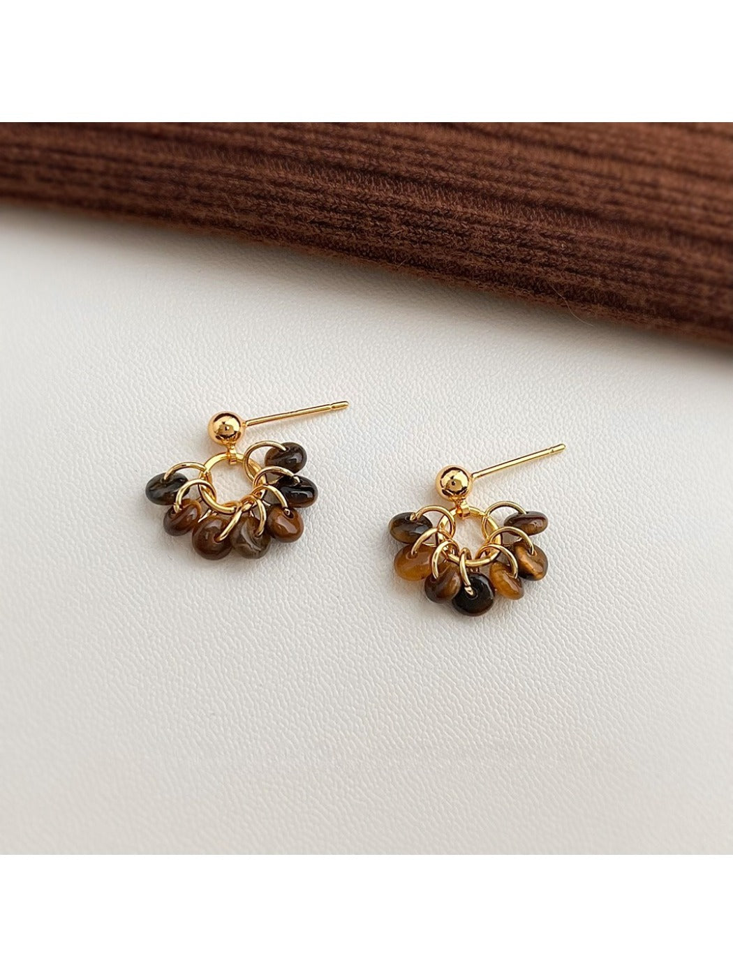 Earedge - Autumnal Maillard Drop Earrings