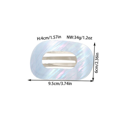Beau - Oval Acetate Geometric Hair Clip