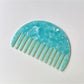Top view of Camerow half round hair comb highlighting smooth edges
