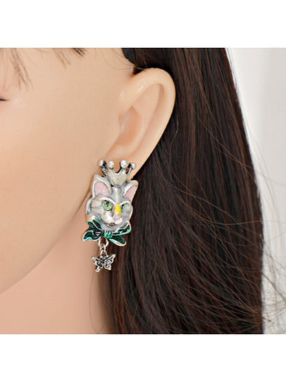 Earedge - Vintage Cat Shaped Earrings