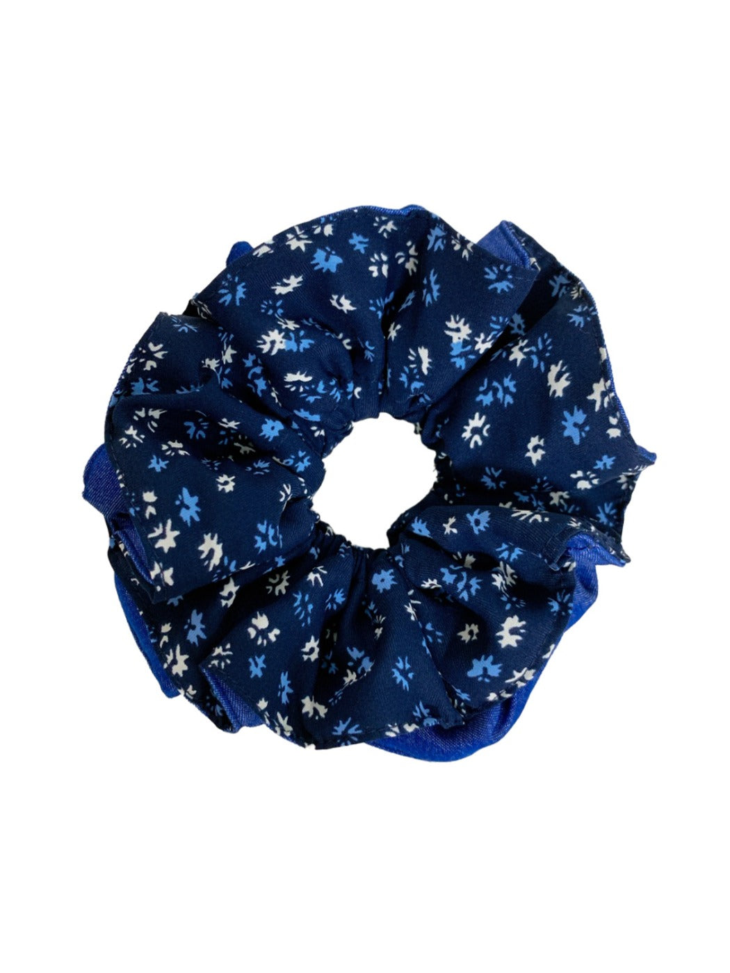 Gifty - Navy Blue Floral Hair Tie