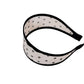Gifty - Polka Dot Mesh Trim Geometric Pattern Headband