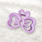 Beau - Openwork Bow Shape Plastic Alloy Claw Clip