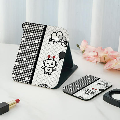 Mirroray - Folding Double-Sided Print Makeup Mirror