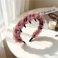 Gifty - Crinkled Trim Plastic Tooth Fabric Headband