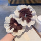 Gifty - Lace Trimmed Ruffle Scrunchie
