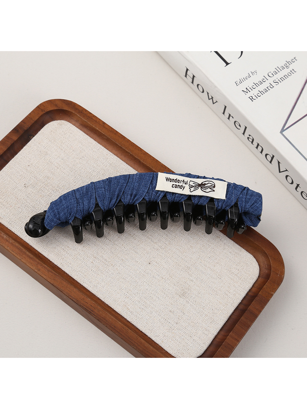 Beau - Geometric Wrapped Polyester Hair Clip