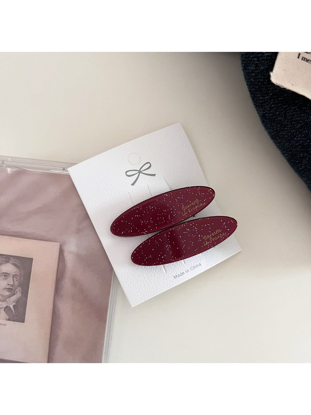Beau - Vintage Inspired Oval Shaped Hair Clip