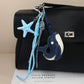 Keypus - Cartoon Whale PU Keychain Bag Charm Keychain
