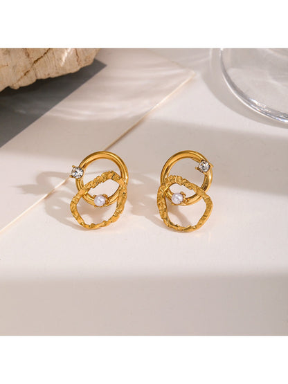 Earedge - Elegant Golden Nature Style Earrings