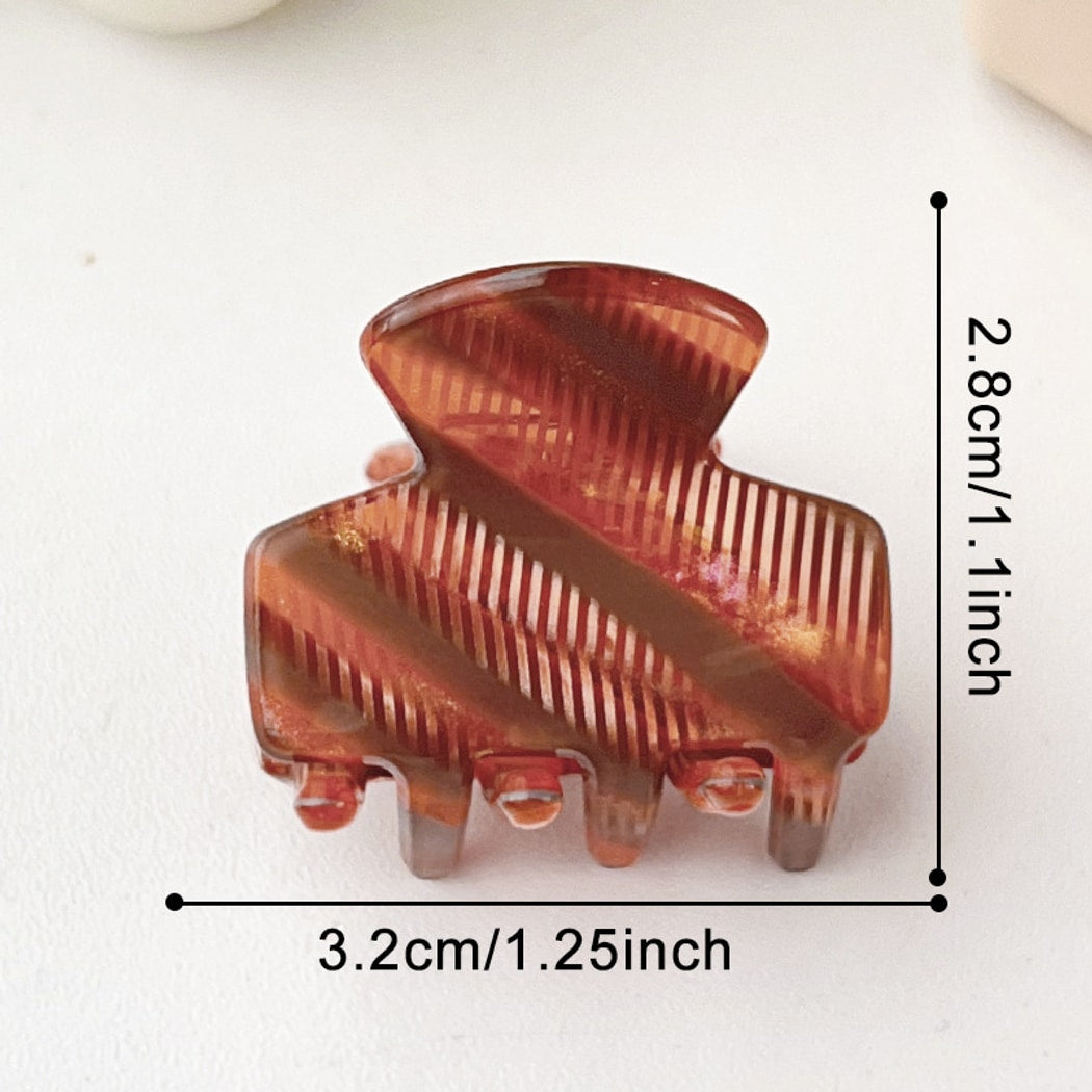 Beau - Sweet Style Striped Textured Claw Clip