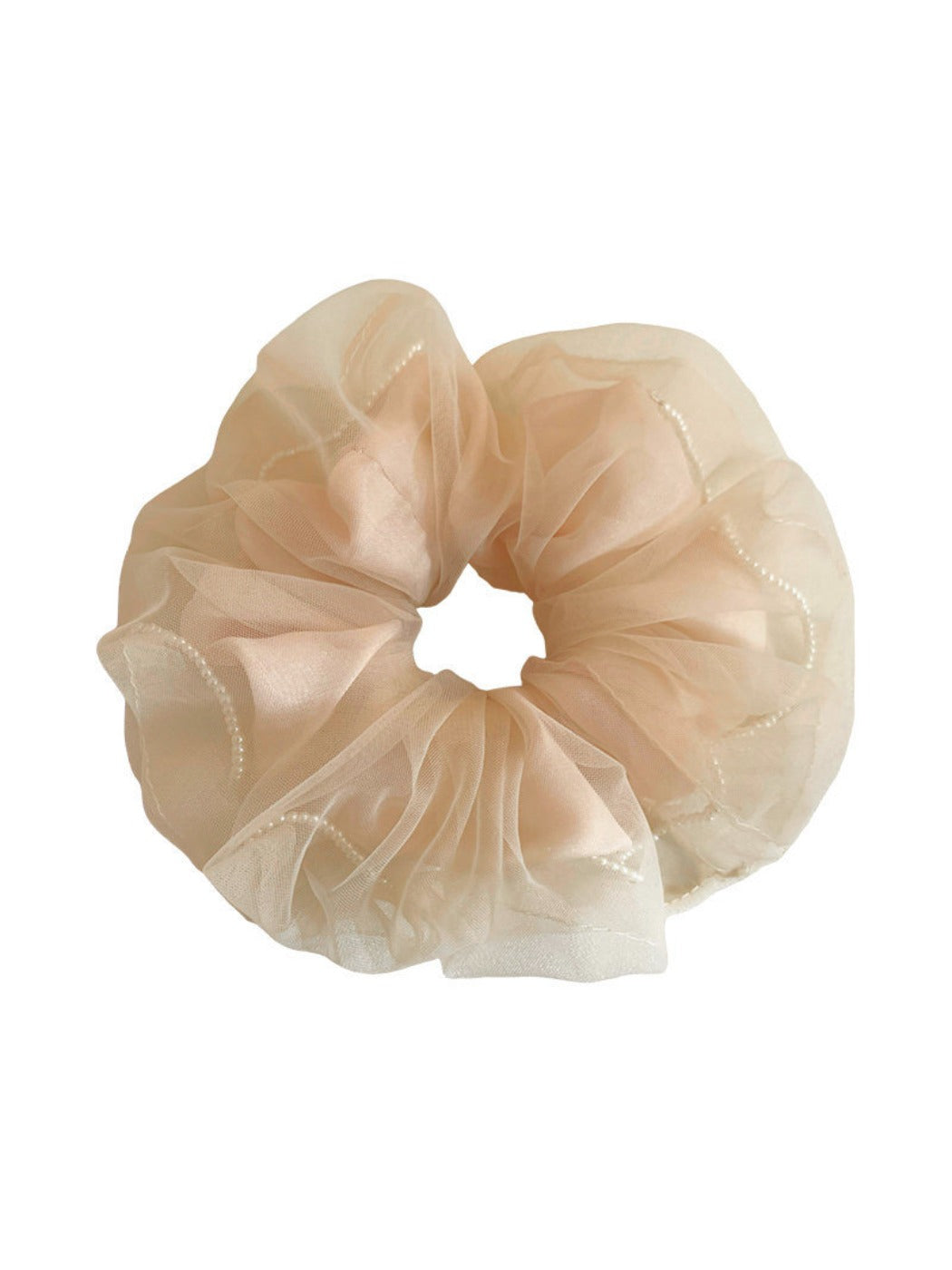 Gifty - Soft Light Pink Tulle Scrunchie