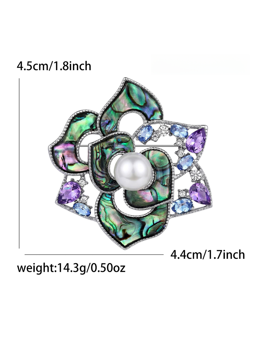 Brovia - Fashion Rose Flower Alloy Brooch