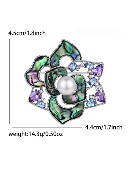 Brovia - Fashion Rose Flower Alloy Brooch