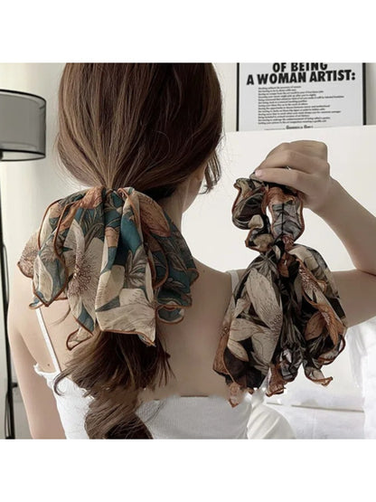 Gifty - Five Petal Flower Ribbon Hair Tie