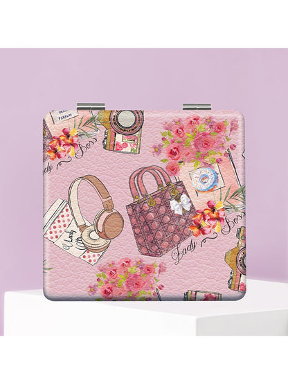 Mirroray - Cartoon Print Foldable Makeup Mirror