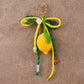 Keypus - Crochet Style Clover Floral Bag Charm Keychain