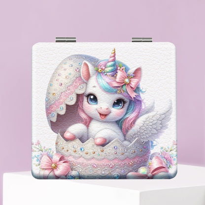 Mirroray - Unicorn Print Foldable Pocket Makeup Mirror