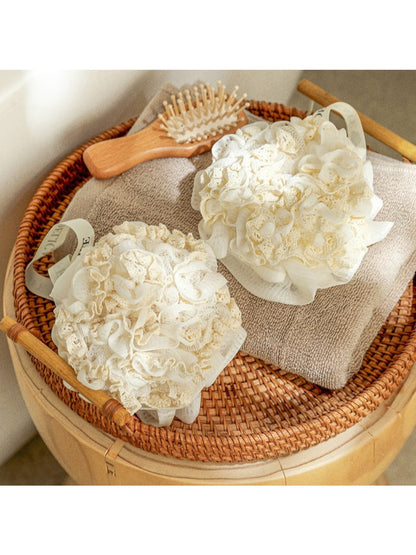 Papo - Beige Floral Bath Sponge