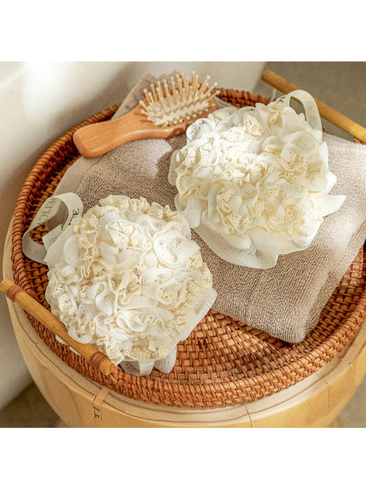 Papo - Beige Floral Bath Sponge