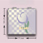 Mirroray Simple Tulip Patterned Square Vanity Face Mirror product shape