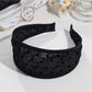 Gifty - Polka Dot Wide Fabric Trimmed Headband