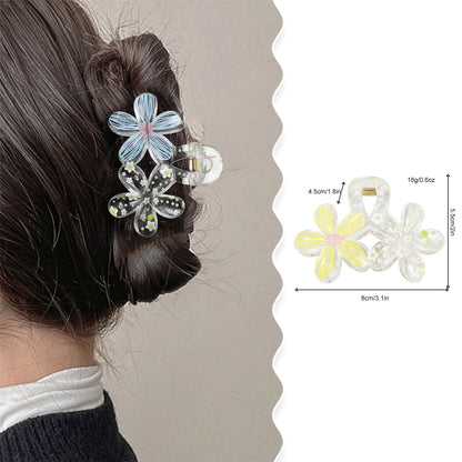 Beau - Five Petal Flower Hair Clip