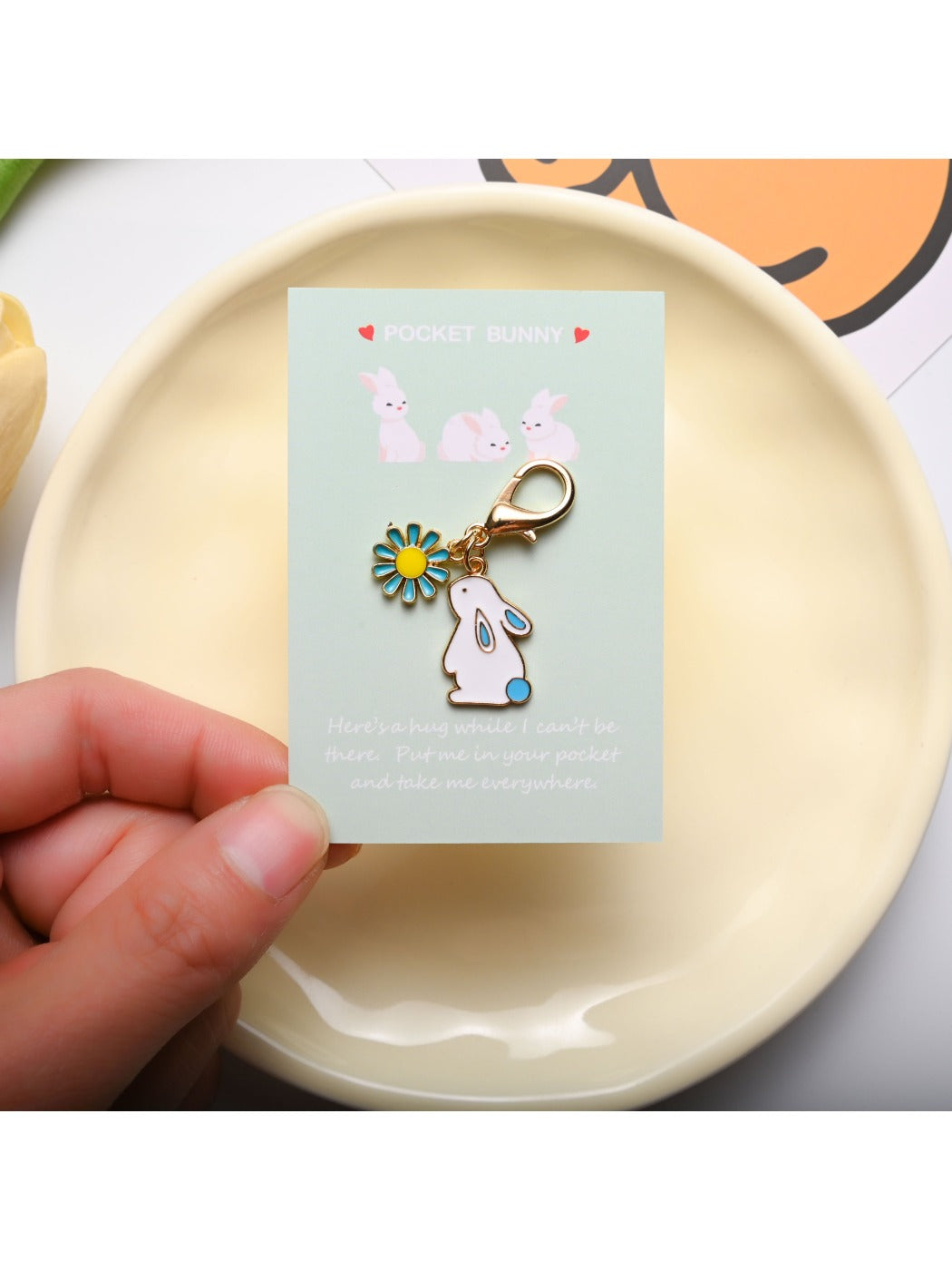 Keypus - Adorable Cartoon Bunny Keychain