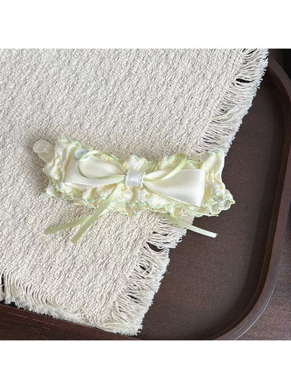 Beau - Sweet Style Ruffle Bow Ribbon Banana Clip