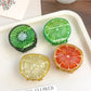 Beau - Round Fruit Slice PVC Claw Hair Clip