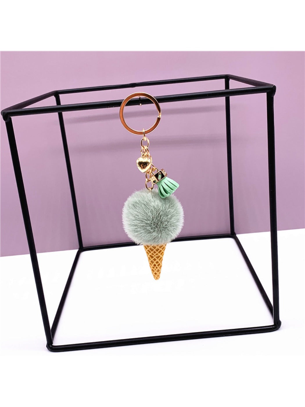 Keypus - Ice Cream Shaped Bag Charm Keychain